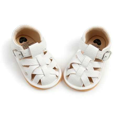 

Baby Girls Boys Non-Slip Flats Sandals Infants Casual Crib Shoes Prewalkers 0-18 Months