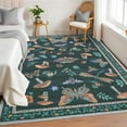 thumbnail image 7 of Washable Runner Rug Modern Insect Floral Print Area Rug Mushroom Carpet for Kitchen Stain Resistant Carpet with Non-Slip Backing Low Pile Floor Cover for Hallway Laundry Bedroom, 7 of 7
