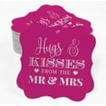 thumbnail image 2 of Inkdotpot Pack Of 50 Hugs & Kisses From The Wedding Paper Tags DIY Craft Bracket Shape Real Silver Foil Hang Tags, 2 of 7