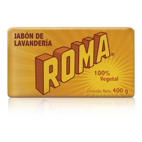 Roma Jabón Barra Lavandería 100% Vegetal Caja 10 Pz 400g