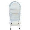 24" Dometop Parrot Cage With Stand in White