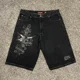 thumbnail image 2 of Pantalones cortos Y2K para hombre y mujer, Shorts holgados con estampado de letras, Estilo Vintage, Hip Hop, Harajuku, Verano, 2 of 4