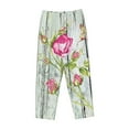 thumbnail image 4 of Bingfone Pajamas For Women,Vintage Wood Background With Floral Pajama Pants With Pockets-Xx-Large, 4 of 9