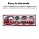 thumbnail image 2 of Inteprter 1 Uds tren de de Navidad adornos de Navidad Santa Claus juguetes para niños 2021 Navidad Noel accesorios de fiesta en casa regalo de Año Kits de decoración para fiestas diez Inteprter HA007890-10, 2 of 6