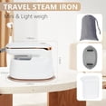 thumbnail image 6 of BZPIZ Cordless Steamer for Clothes,Fast Heat-up,Fabric Wrinkle Remover,Portable Steamer Iron Travel College Dorm Home Essentials Steamer for Clothes(White), 6 of 10