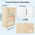 thumbnail image 2 of Paper Cover Photo Album Dolphin Hollow Picture Storage Album with 4x6 Photo Sleeves 50 Page Holds 100 Pictures Photo Book for Student Graduation Gift Wedding Travel, 2 of 9