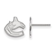 Sterling Silver NHL LogoArt Vancouver Canucks Extra Small Post Earrings Sterling Silver Earrings