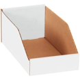 thumbnail image 1 of Top Pack Supply Cajas De Basura Con Parte Superior Abierta, 6"" X 12"" X 4 1/2"", Color Blanco (Paquete De 50), 1 of 4
