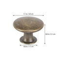 thumbnail image 4 of Perillas de armario de 8 piezas Perillas de cajón redondas Perillas de manija de puerta de metal Decoración del hogar, 4 of 7