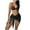 01 Black, variant on Hicidod 3 Piece Swimsuits for Women Sexy Thong Bikini Sets Bottoms Halter Triangle Bathing Suits with Knot Front Cover Up Skirt