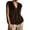 #01Brown, variant on Womens Solid Fuzzy Knit Vest V Neck Button Front Sleeveless Cardigan Loose Fit Knitted Waistcoat Casual Layering Sweater Vest Gray 2XL