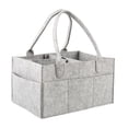 thumbnail image 1 of Foldable Baby Diaper Caddy Organiser, Portable Nursery Storage Basket Bin With Changeable Compartments(light Grey), 1 of 4