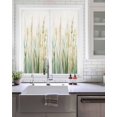 thumbnail image 2 of Window Privacy Film Spring Green Leaf Stained Glass Window Film Decorative Sun Block Window Cover Botanical Watercolor Plant Window Clings Static Adhesive Sticker for Bathroom 19.6"x39.3", 2 of 7