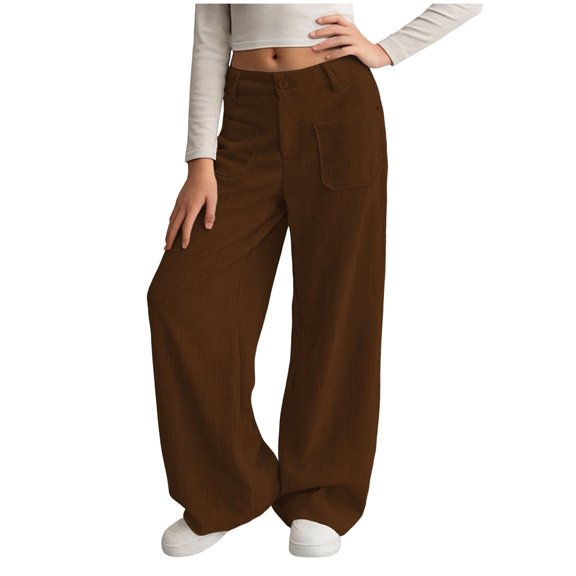 Pimfylm Girls Casual Sweatpants Girls Summer Striped Side Fashion Baggy Track Pants Cute Bowknots Y2K Wide Leg Sweatpants Coffee,Size for 11-12 Years