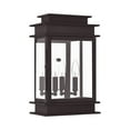 thumbnail image 5 of Livex Lighting Princeton 2 Light Outdoor Wall Lantern in Bronze, 5 of 9
