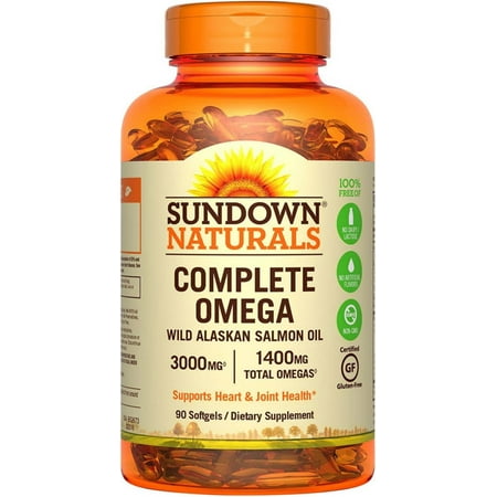 Sundown Naturals Complete Omega 1400 mg Softgels 90 ea (Pack of 6)