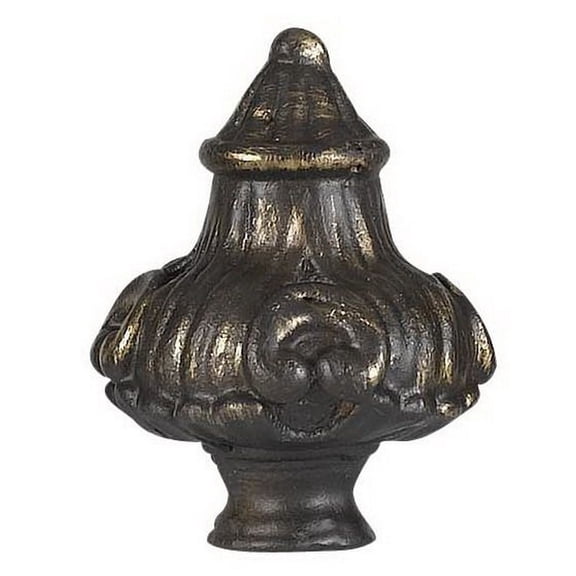 FA-5058A-Cal Lighting-Metal Cast Finial-10.3 Inches Wide by 8.5 Inches High-Rust Finish