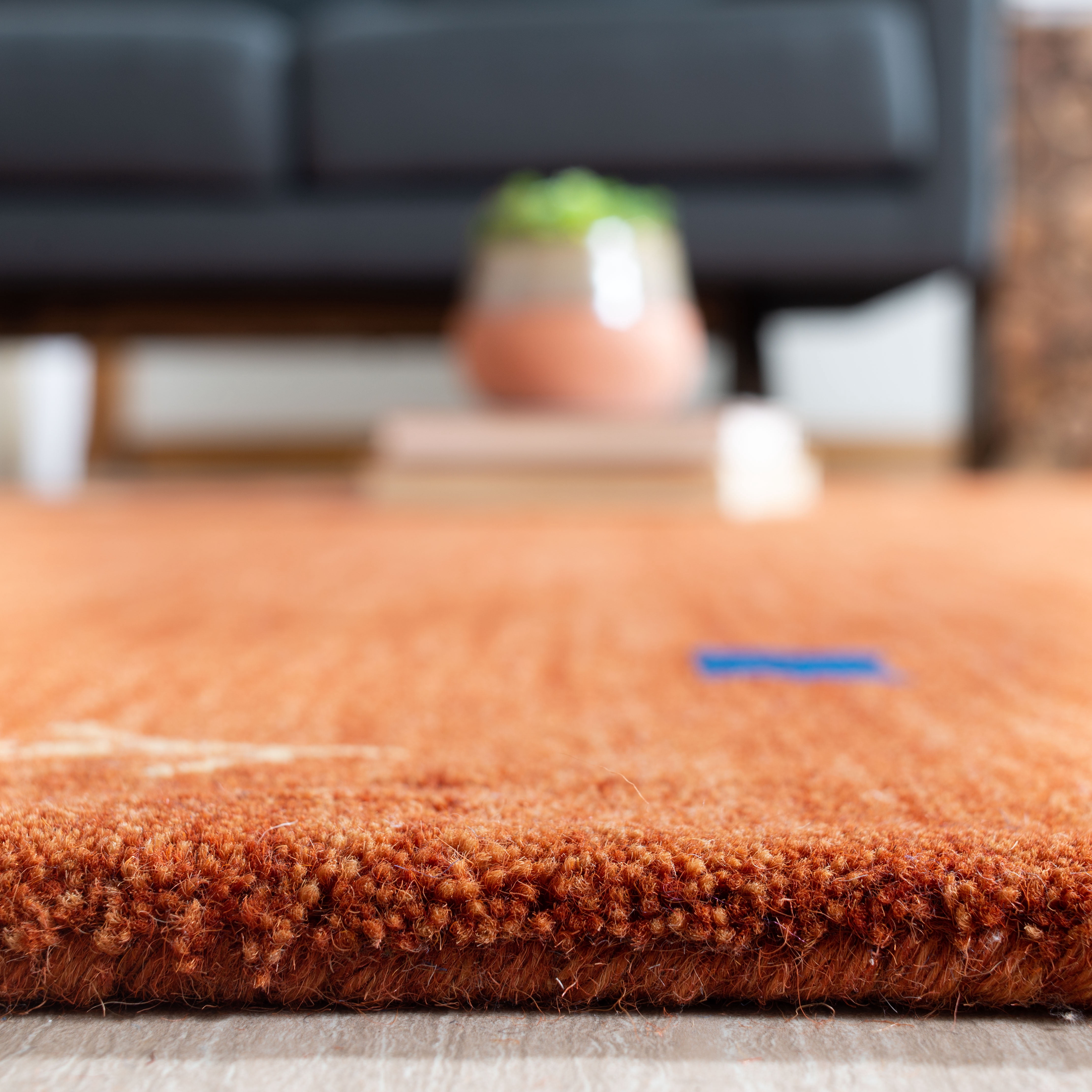 Safavieh Himalaya Charmaine Solid Wool Area Rug, Rust, 5' x 8'