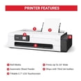 thumbnail image 2 of Canon imagePROGRAF TC-21 24" - Impresora de gran formato, para pósteres y plotters, con alimentador automático de papel en rollo y hojas sueltas, incluye 280 ml de tinta, color blanco, 2 of 5