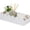 White, variant on Scalloped Edge Toilet Paper Storage Basket, Living Room Home Cozy Decor Basket, Paper Rope Small Baskets for Over Toilet Storage Shelf, End Table, Shelves, with 2 Wooden Handles, White
