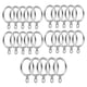 thumbnail image 1 of Paquete de 24 Anillos de Cortina de Metal, Ojales de 30 Mm de DiáMetro Interno para Barras de Cortina, Barras y Cortinas, Plateado, 1 of 8
