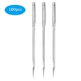 thumbnail image 4 of Practical Comfortable Steel Sewing Needle, Sewing Machine Needle, Sturdy for Fabrics Positioning DIY Sewing DIY Patch Work Sewing Decoration Clothing Cutting Type 11,Type 12,Type, 4 of 7