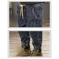 thumbnail image 6 of 1pc TNZI men's retro American style all-season loose tight-fitting trendy pants, casual Harun denim long pants, 6 of 7