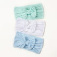 thumbnail image 4 of 2 Pack Toddler Baby Boys Here You Are Baby Girls Stretch Solid Bow Girl Turban Headbands Hairband Headwear Headband Elastics Girls Headbands Hair Accessories 3 Pack Things to Impres, 4 of 6