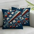 thumbnail image 2 of and Outdoor Pillow Covers Set of 2, Decorative Waterproof Throw Pillow Case, Red Blue White American FlagLinen Soft Cozy Cushion Pillowcases, 2 of 6