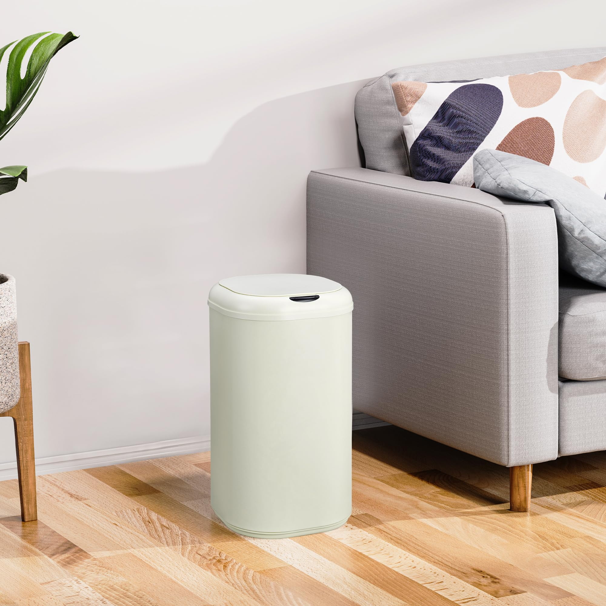 Kitchen Trash Can with Lid, 8 Gallon Automatic Garbage Can for Bathroom Bedroom Home Office, 30 Liter Touch Free High-Capacity Stainless Steel Waste Bin