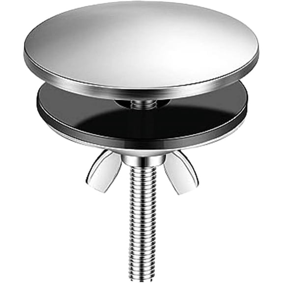 2 Inch Kitchen Sink Hole Cover,Bright Chrome Stainless Steel Faucet Hole Cover,Kitchen Sink Tap Hole Plate Stopper Cover Blanking Metal Plug Bright