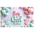 thumbnail image 2 of Heart Balloons Gender Reveal Banner Pink Blue Baby Shower Decoration for Party Event Celebration Photo Shoot, 2 of 7