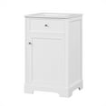 thumbnail image 2 of Yesfashion 20" Bathroom Vanity With Sink, Bathroom Cabinet With Soft Closing Doors Adjustable Shelf Storage Rack, Freestanding Bathroom Cabinet With Undermount Ceramic Basin, 2 of 9