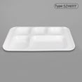 thumbnail image 2 of Binwennn Heat Imitation Porcelain Compartment Fast Food Trays Specifically Designed For School And Unit Canteens Commercial Grade Tableware, 2 of 4