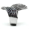 thumbnail image 4 of High polished (no plating) Stainless Steel Ring with Top Grade Crystal in Multi Color for Women Multi Color Stone Color Style TK691 Size 10, 4 of 4
