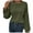 Army Green, variant on Womens Long Sleeve Sweater Knitted Shirts Loose Fitted Crewneck Basic Tops Casual Outfits Fall Clothes Beige XL