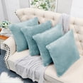 thumbnail image 6 of Home Soft Things Faux Fur Throw Pillow Cover 4 Piece Set-Arona - 20" x 20", 6 of 9