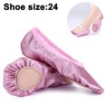 thumbnail image 1 of Ballet Pointe Shoes Girls Women Ribbon Ballerina Shoes with Toe Pads, 1 of 9
