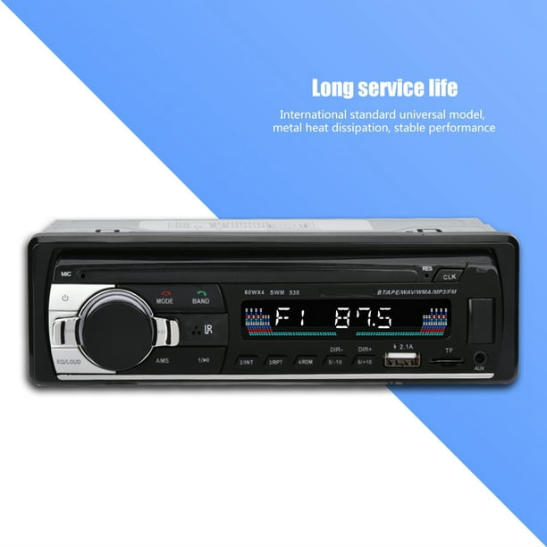 Lecteur MP3 de voiture avec Radio stéréo, Bluetooth, USB, intelligent,  HIFI, BT, mains libres, carte TF/disque U/entrée AUX, 1 DIN, M-11