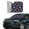 thumbnail image 2 of Yiaed Cartoon Dinosaur Print Car Windshield Sunshade Front Auto Car Front Window Sun Shade Foldable Sun Visor Shield Cover Auto Accessories for Sedan SUV Truck-Small, 2 of 5