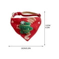 thumbnail image 2 of Tvtnvo Pet Scarf Collar Christmas Reindeer Dog Neck Accessory Adjustable Soft Fabric Holiday Photo Prop Festive Outfit for Pets and Dogs Relaxedable Easy to Wear Red 6.3x4.3in, 2 of 4