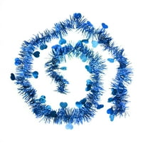 Masteelf 10 Pcs Flesh Ribbon Christmas Bunting Garland Tinsel Decor Garlands Blue Wreath