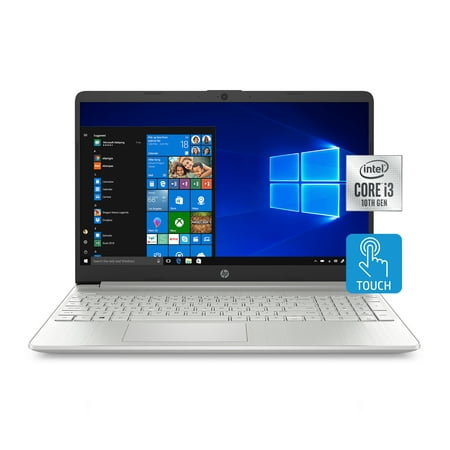 HP 15-dy1032wm 15.6″ Touch Laptop, 10th Gen Core i3, 8GB RAM, 256GB SSD