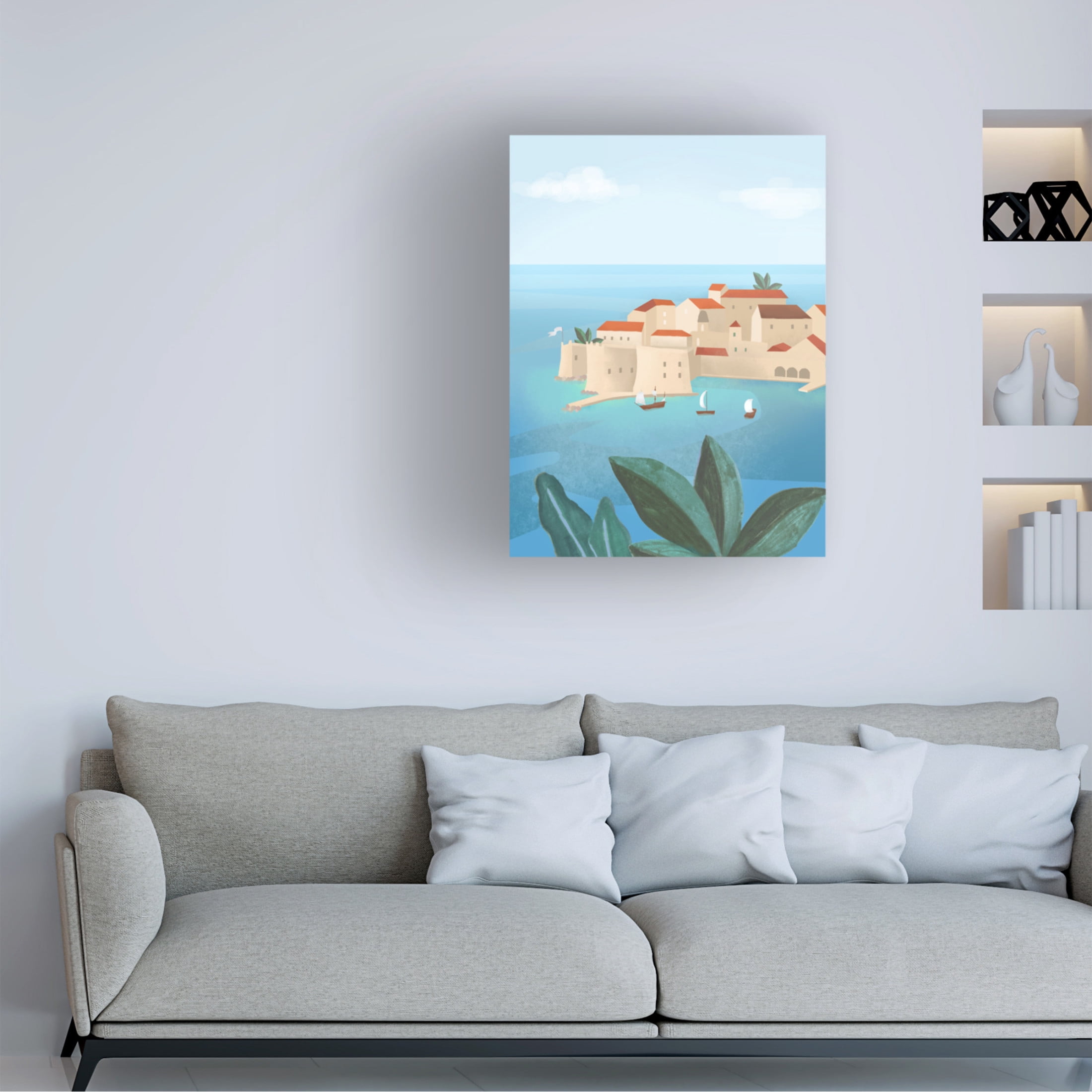 Trademark Fine Art Petra Lizde Dubrovnik City Canvas Wall Art