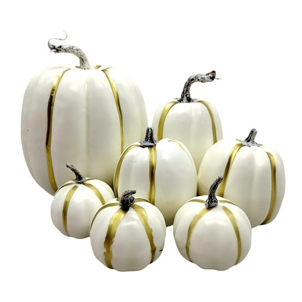 7 calabazas de espuma, artes de bricolaje, decoración simple de Halloween para fiesta, otoño, cosecha, vacaciones al aire libre