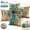 Gold&Green(20" x 20"), variant on Teal and Gold Throw Pillow Covers 18x18 inch Set of 4 Turquoise Gold Abstract Pillow Cases Modern Decorative Cushion Covers for Sofa Couch