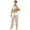 Beige, variant on Men's Pajama Sets Trendy Satin Silk Button Down 2 Piece Short Sleeve Pant Sleepwear,Green,M