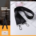 thumbnail image 4 of Bsvklp Bolso Correa para El Hombro Bolso Lona Con Ganchos Giratorios (Negro + Plata), 4 of 9