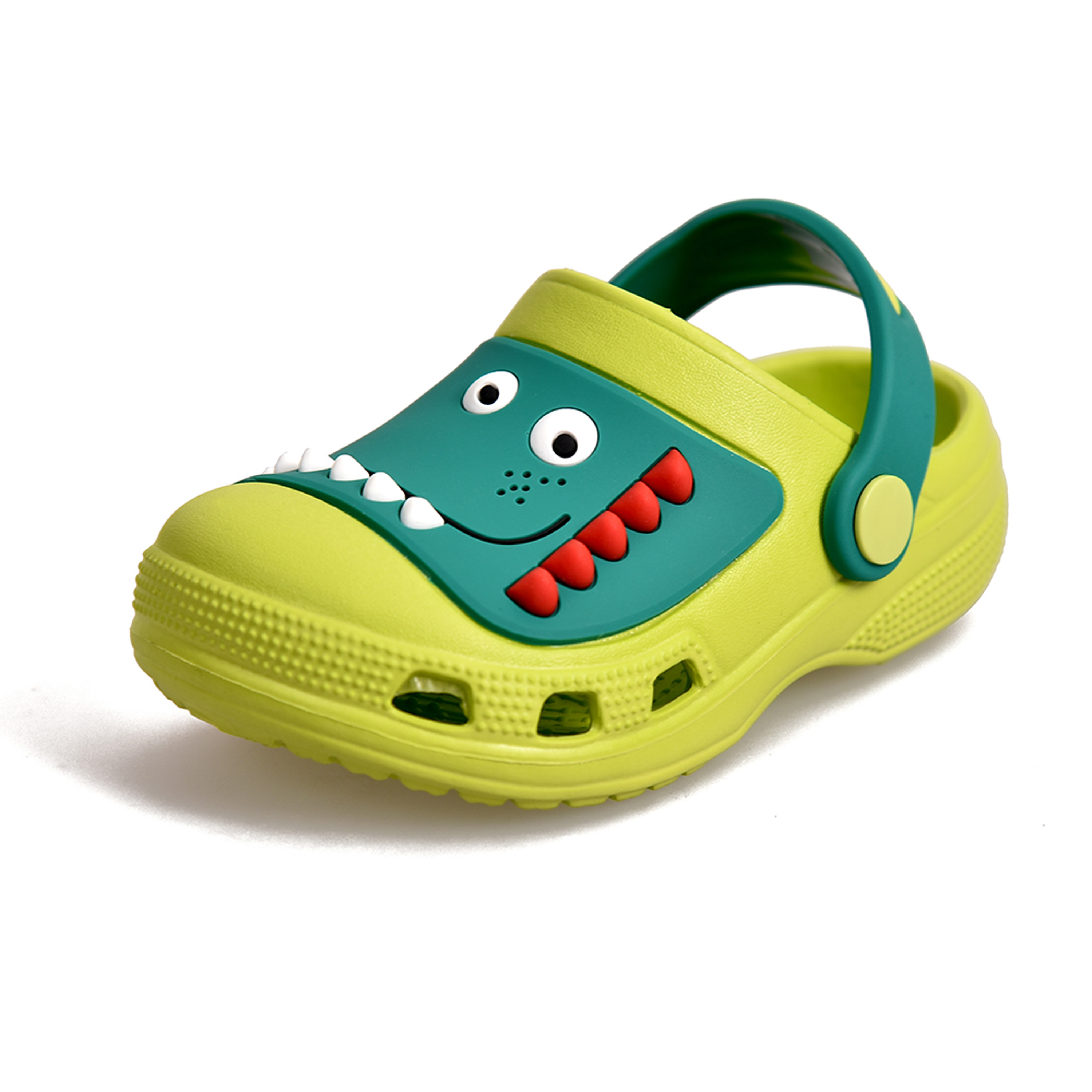 JACKSHIBO Toddler Girls Boys Sandals Cartoon Dinosaur Water Clogs for Kids Garden Beach Shoes