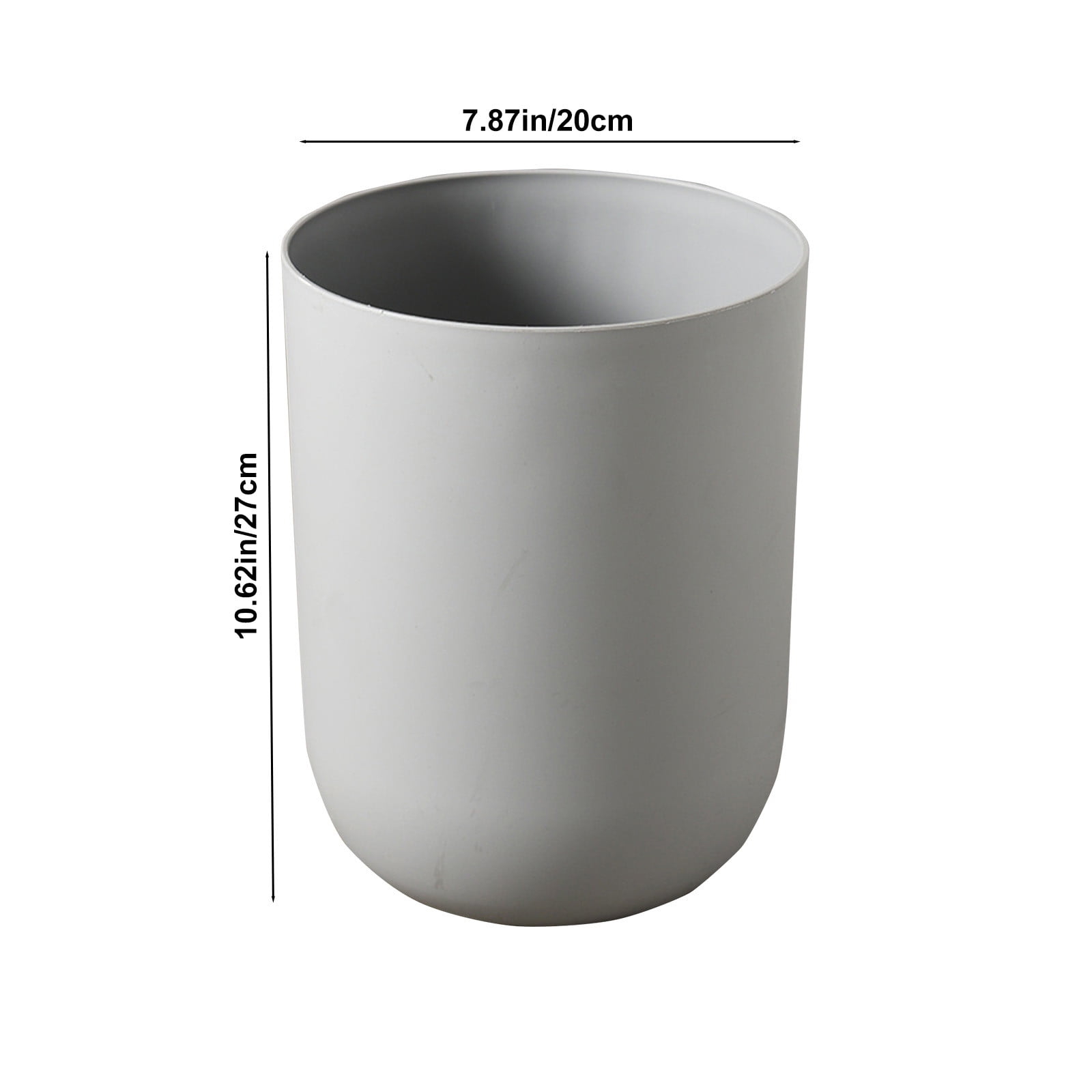 Qholemyo Round Thickened Large Capacity Trash Can Bathroom Living Room Indoor Kitchen Waste Bin Bathroom Trash Can Small Trash Can